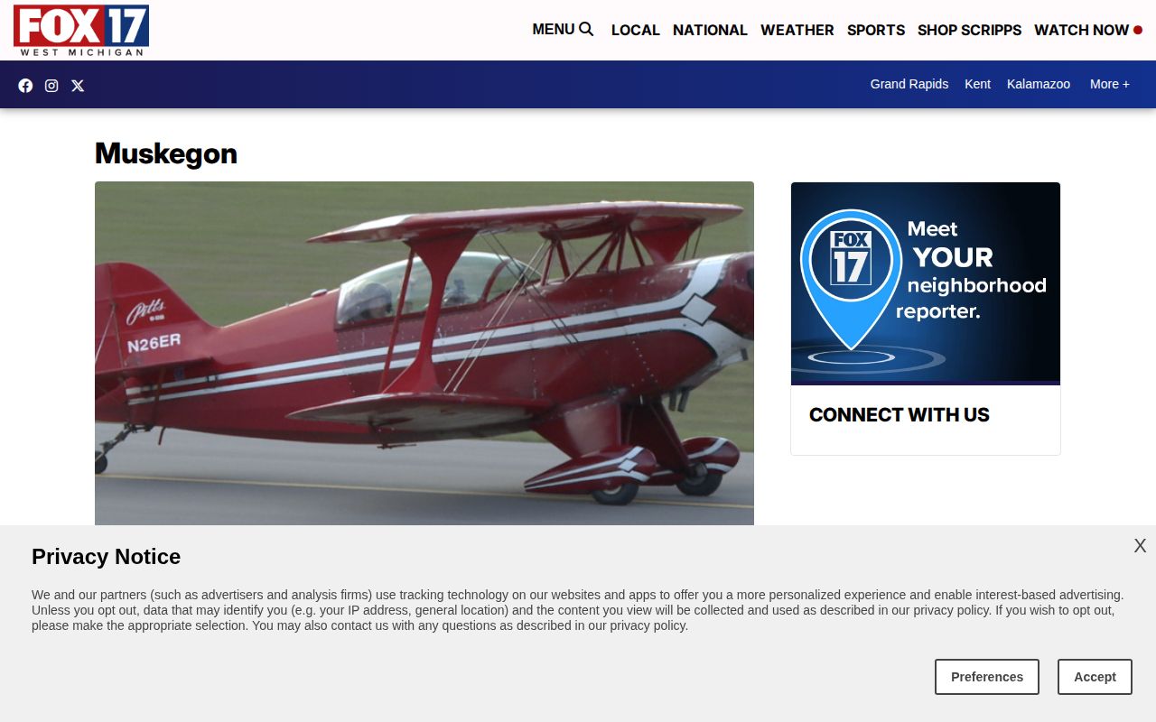 FOX 17 Muskegon County crime news source page